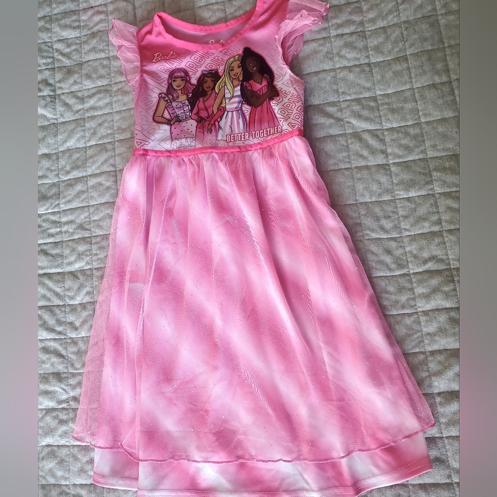 Barbie Pink Kids Pajamas Nightgown